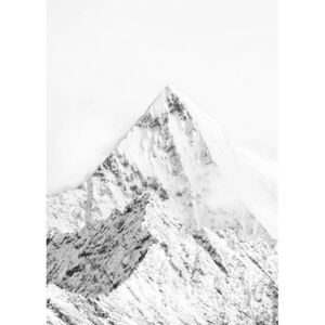 Poster Mountain top white