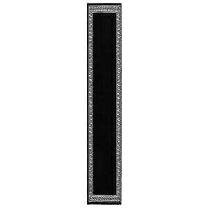 Gångmatta svart BCF med motivbård 60x150 cm