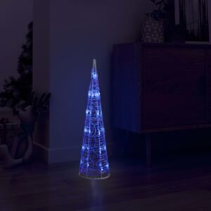 Ljuskon LED pyramid akryl blå 60 cm