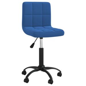 Snurrbar kontorsstol blå sammet