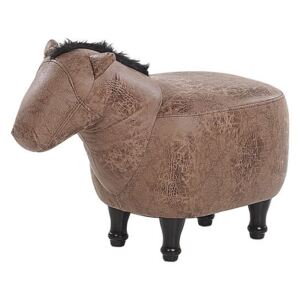 Sittpuff brun HORSE Beliani