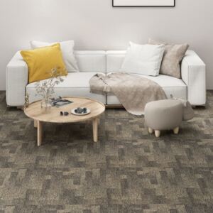 VidaXL Textilplattor 20 st 5 m² grå och beige