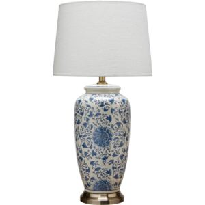 Bordslampa Li Jing inkl. lampskärm 68cm Blå/Vit