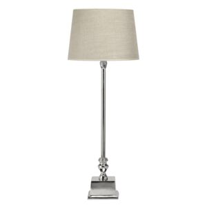 Bordslampa Linne inkl. lampskärm 80cm Silver/Natur