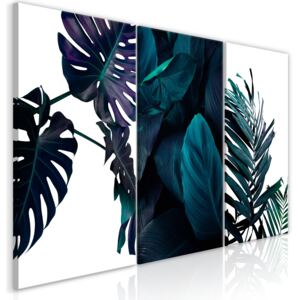 Canvas Tavla - Cold Leaves (3 delar) - 120x60