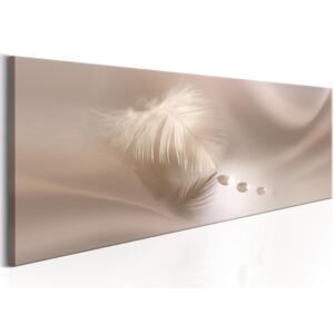 Canvas Tavla - Delicate Feather - 135x45