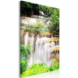 Canvas Tavla - Paradise Waterfall (1 del) Vertical - 60x90