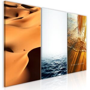 Canvas Tavla - Sand and Water (3 delar) - 120x60