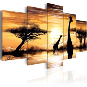 Canvas Tavla - Wild Africa - 100x50