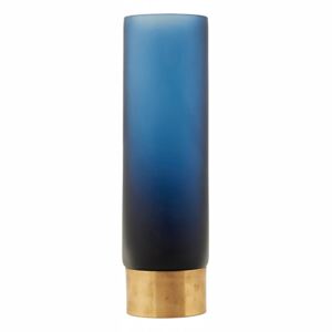 Vas Base 24 cm, Mörkblå/Guld