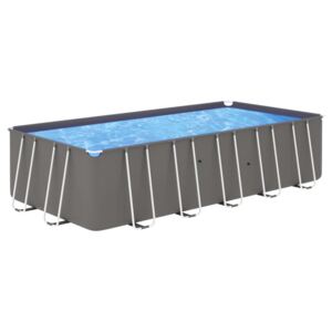 VidaXL Pool med stålram 540x270x122 cm antracit