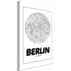 Canvas Tavla - Retro Berlin (1 del) Vertical - 60x90
