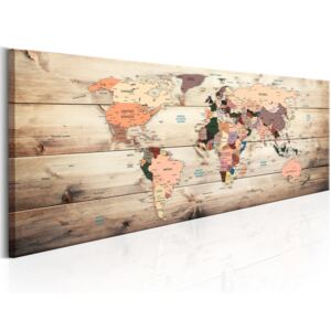 Canvas Tavla - World Maps: Map of Dreams - 120x40
