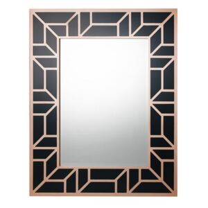 Spegel 80 x 100 cm svart/koppar LITHAIRE Beliani