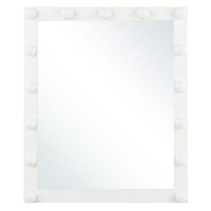 Spegel LED 50 x 60 cm vit ODENAS Beliani