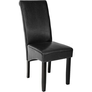 Tectake 400554 köksstol med ergonomisk design - svart