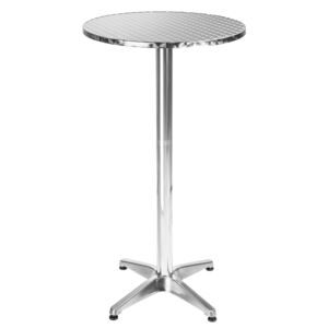 Tectake 401488 cafébord i aluminium ø60cm - 5,8 cm, ej fällbar