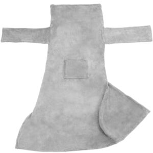 Tectake 402425 filt med ärmar - grå, 180 x 150 cm
