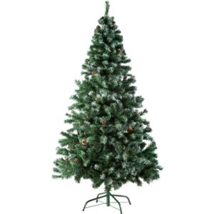 Tectake 402822 julgran plast - 180 cm, 705 spetsar och kottar grön