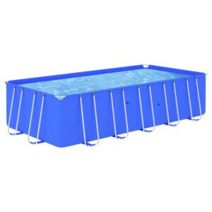 VidaXL Pool med stålram 540x270x122 cm blå