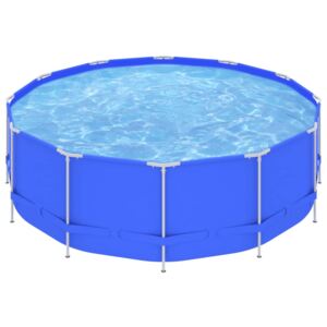 VidaXL Pool med stålram 457x122 cm blå