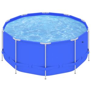 VidaXL Pool med stålram 367x122 cm blå