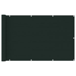 VidaXL Balkongskärm mörkgrön 120x600 cm HDPE