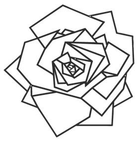 Väggdekor Geometrisk Ros Blomma