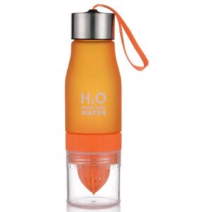 EStore H2O Vattenflaska med citruspress - Orange