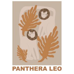PANTHERA LEO poster 30x40 cm