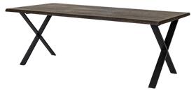 Matbord Exxet 210 cm med X-ben i metall