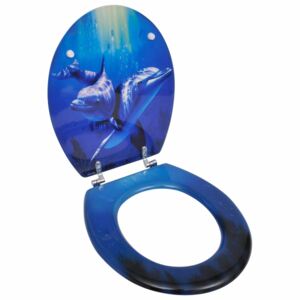 VidaXL Toalettsits MDF lock delfiner