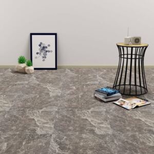 VidaXL Självhäftande PVC-golvplankor 5,11 m² svart marmor