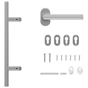 VidaXL Dörrhandtag och draghandtag set PZ 500 mm rostfritt stål
