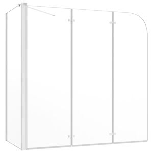 VidaXL Badkarsvägg 120x69x130 cm härdat glas transparent