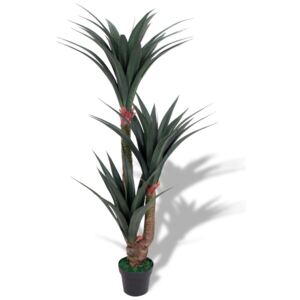 VidaXL Konstväxt Yuccapalm med kruka 155 cm grön