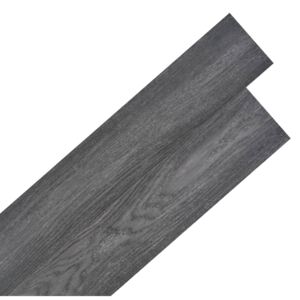 VidaXL Självhäftande PVC-golvplankor 5,02 m² 2 mm svart och vit