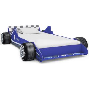 VidaXL Barnsäng racerbil 90x200 cm blå