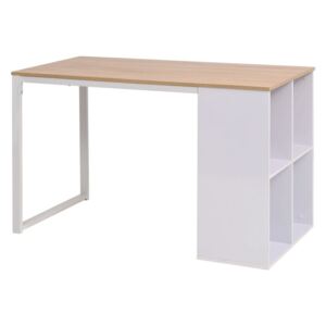 VidaXL Skrivbord 120x60x75 cm ekfärg och vit