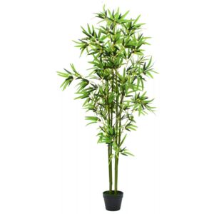 VidaXL Konstväxt bambu med kruka 175 cm grön