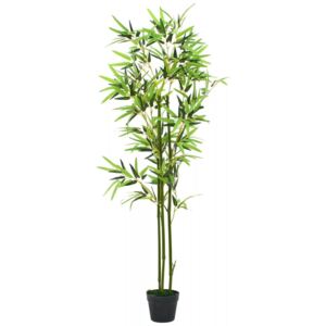 VidaXL Konstväxt bambu med kruka 150 cm grön