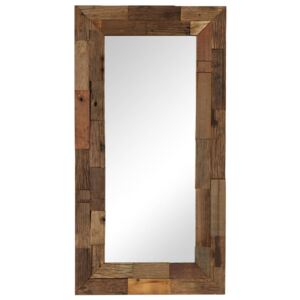VidaXL Spegel massivt återvunnet trä 50x110 cm