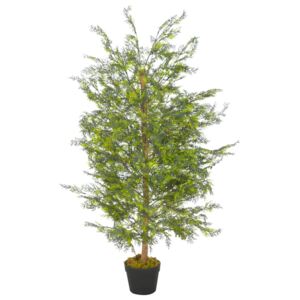 VidaXL Konstväxt Cypressträd med kruka 120 cm grön