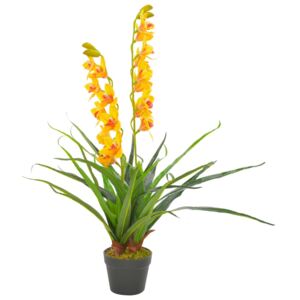 VidaXL Konstväxt Orkidé med kruka 90 cm gul