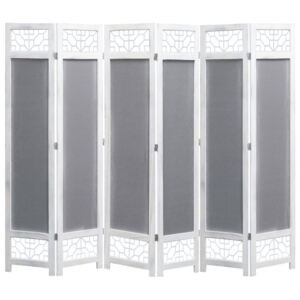 VidaXL Rumsavdelare 6 paneler grå 210x165 cm tyg