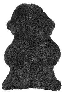 Curly fårskinn Mörkgrå - 95 x 55 cm