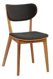 2 st Camila stol - Ek/mörkgrå - Klädda & stoppade stolar, Matstolar & Köksstolar, Stolar