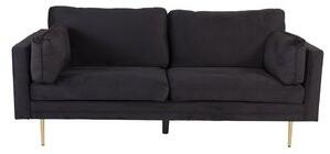 Savanna 3-sits soffa - Svart sammet