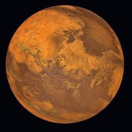 Glastavla - The Planet of Mars - 80x80 cm - Glastavlor, Tavlor, Väggdekor