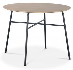 Tofta matbord Ø100 cm - Ljust trä + Fläckborttagare för möbler